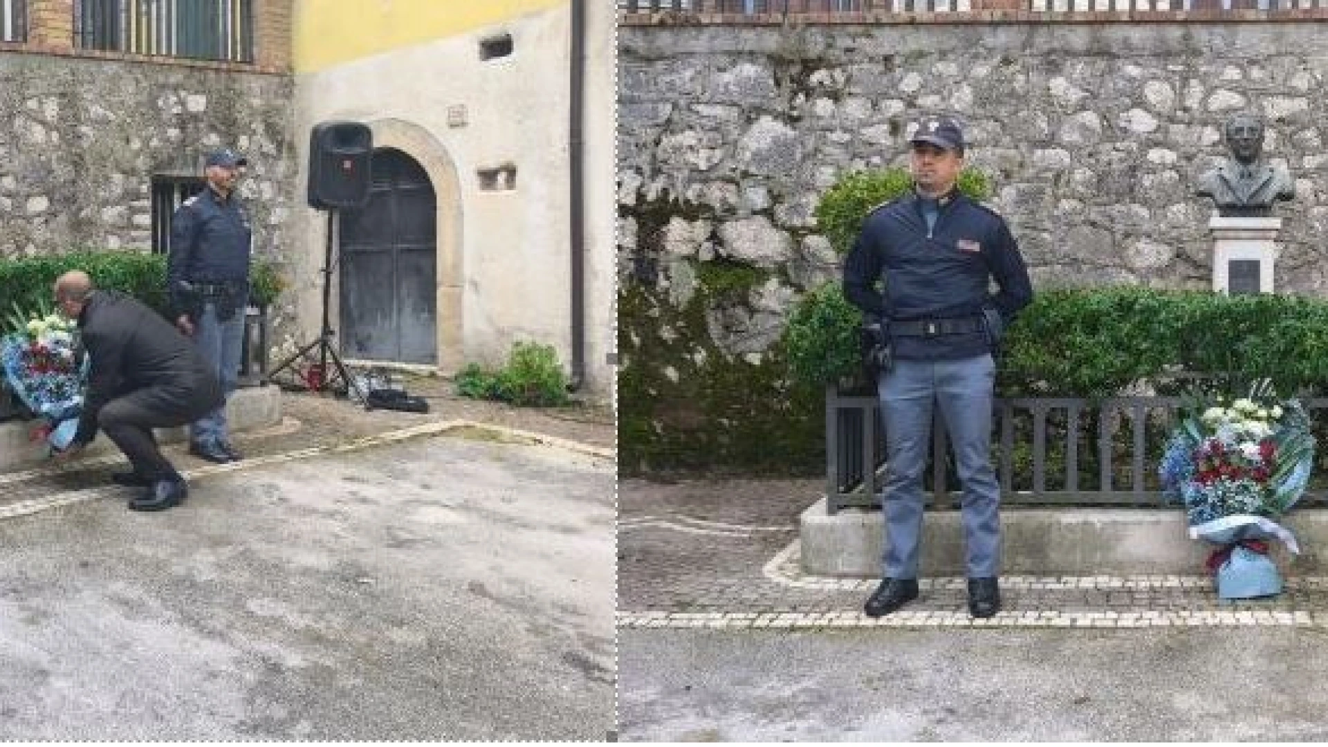 Monteroduni: il Questore di Isernia ha omaggiato la memoria dell’appuntato Giuseppe Lombardi.